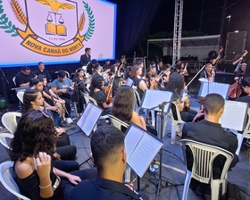 Orquestra Jovem de Nova Mutum brilha em momento histórico em Nova Canaã