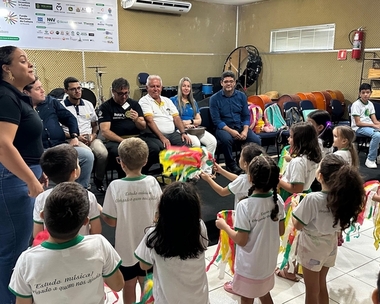 Música e Rotarismo: Escola de Música de Nova Mutum recebe visita do Governador do Rotary